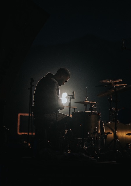 Drummer on stage